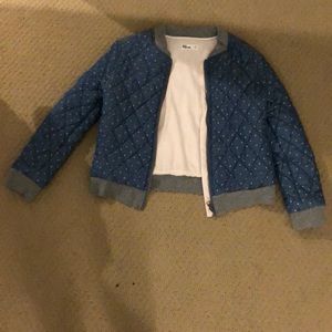 A polka dot adorable bomber jacket.